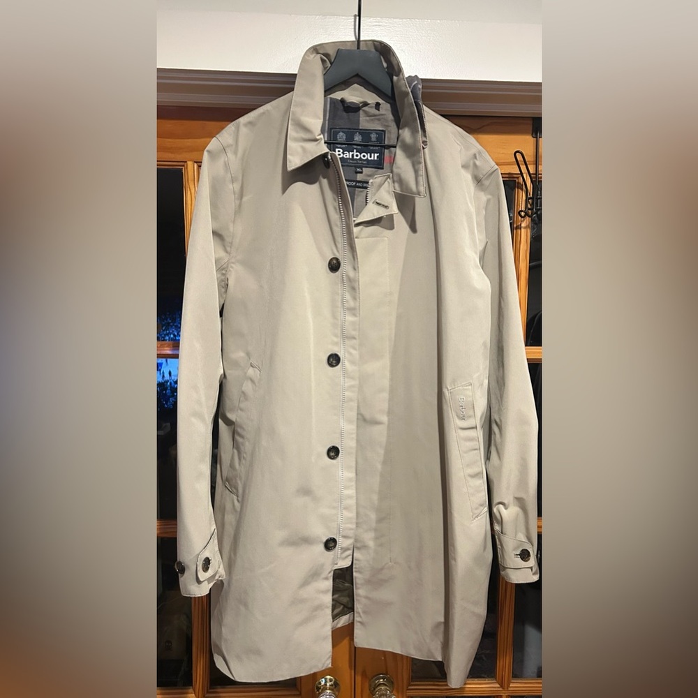 Barbour Men's Colt Jacket Tan Contemporary Mac Jacket